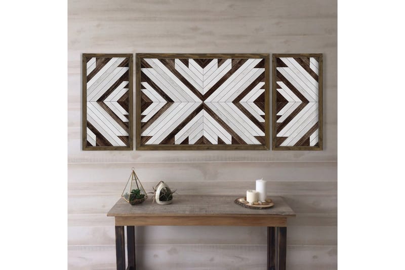 Dekorativ MDF-målning 3 Delar - Flerfärgad - Inredning - Tavlor & konst - Canvastavlor