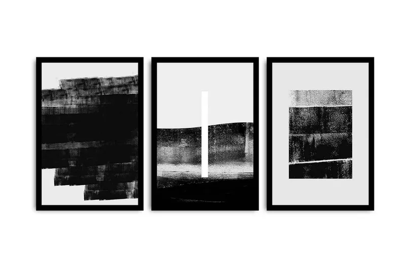 Dekorativ MDF-målning 3 Delar - Flerfärgad - Inredning - Tavlor & konst - Canvastavlor