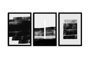 Dekorativ MDF-målning 3 Delar - Flerfärgad - Inredning - Tavlor & konst - Canvastavlor