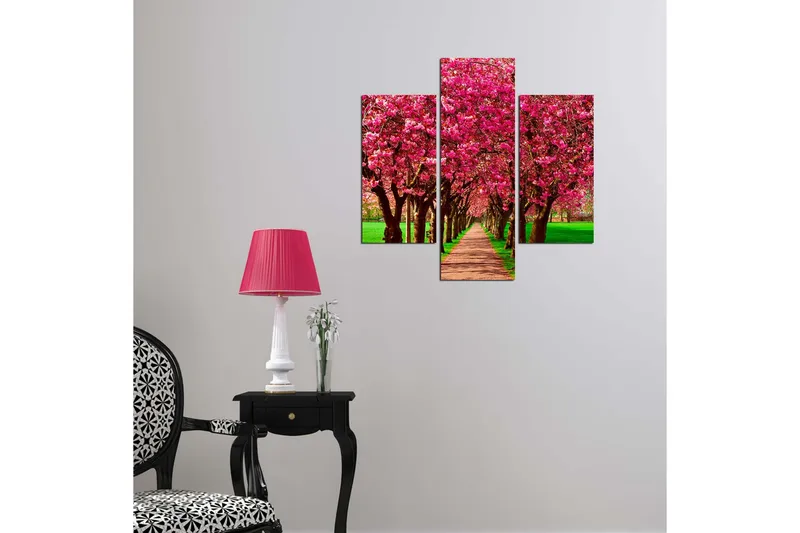 Dekorativ MDF-målning 3 Delar - Flerfärgad - Inredning - Tavlor & konst - Canvastavlor