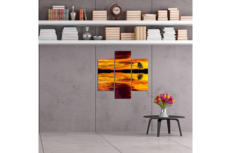 Dekorativ MDF-målning 3 Delar - Flerfärgad - Inredning - Tavlor & konst - Canvastavlor