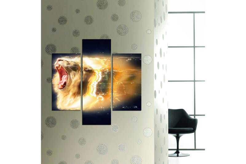 Dekorativ MDF-målning 3 Delar - Flerfärgad - Inredning - Tavlor & konst - Canvastavlor