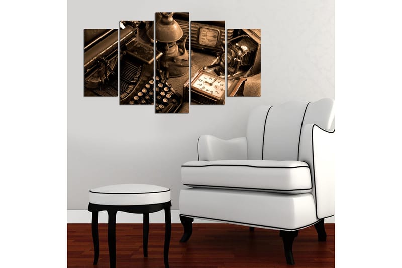 Dekorativ MDF-målning 5-Delar 20x60 cm - Flerfärgad - Inredning - Tavlor & konst - Canvastavlor