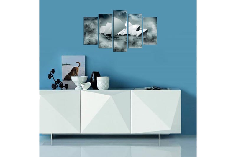 Dekorativ MDF-målning 5-Delar 20x60 cm - Flerfärgad - Inredning - Tavlor & konst - Canvastavlor