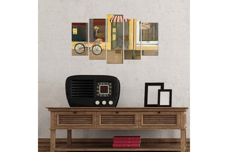 Dekorativ MDF-målning 5-Delar 20x60 cm - Flerfärgad - Inredning - Tavlor & konst - Canvastavlor