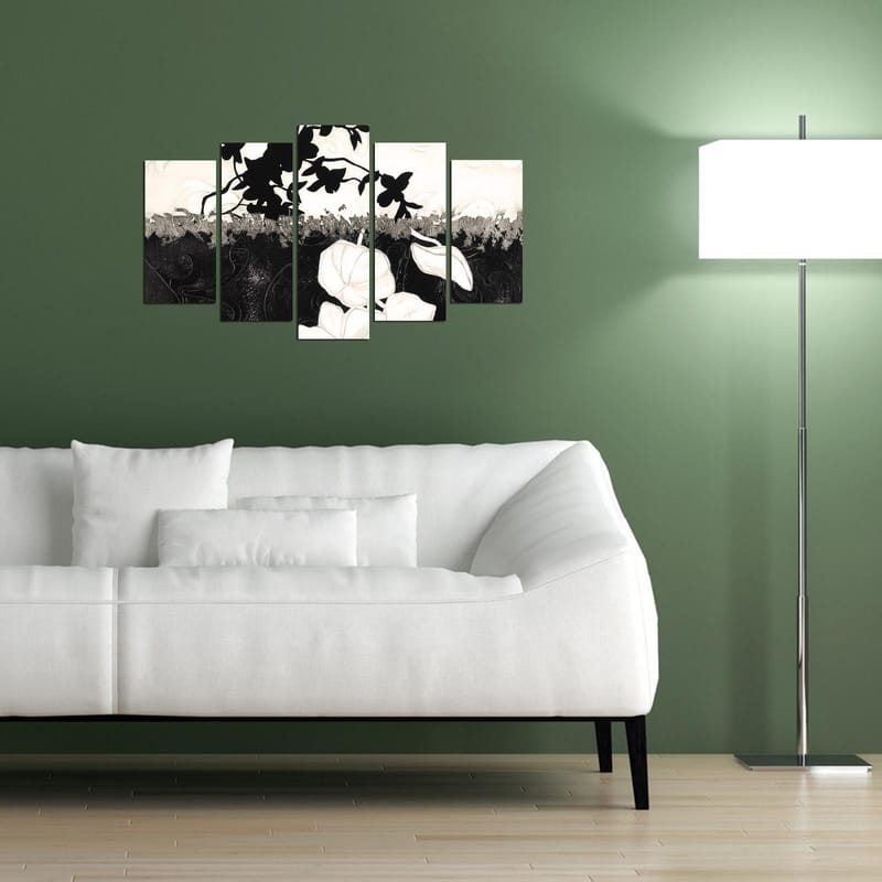 Dekorativ MDF-målning 5-Delar 20x60 cm - Flerfärgad - Inredning - Tavlor & konst - Canvastavlor
