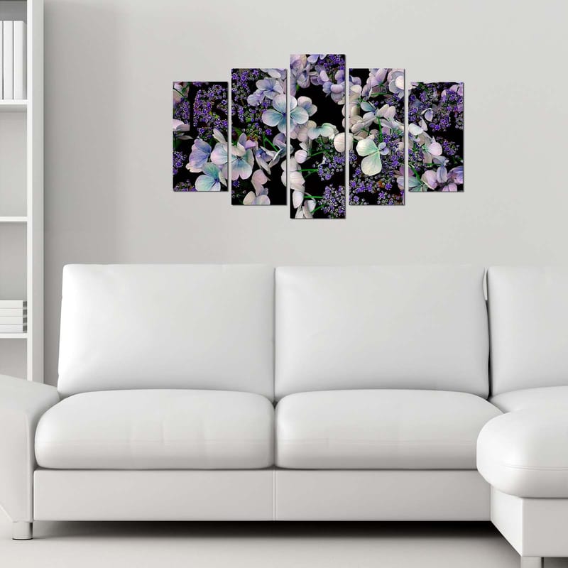 Dekorativ MDF-målning 5-Delar 20x60 cm - Flerfärgad - Inredning - Tavlor & konst - Canvastavlor