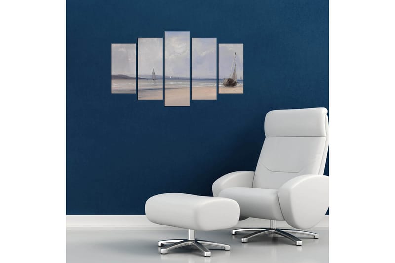 Dekorativ MDF-målning 5-Delar 20x60 cm - Flerfärgad - Inredning - Tavlor & konst - Canvastavlor