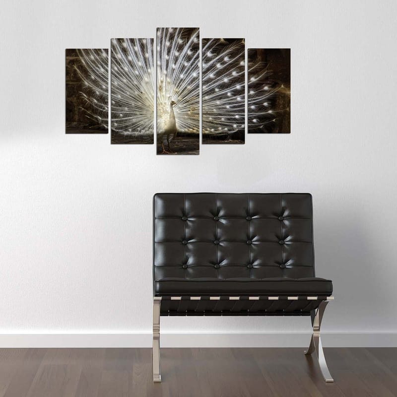 Dekorativ MDF-målning 5-Delar 20x60 cm - Flerfärgad - Inredning - Tavlor & konst - Canvastavlor