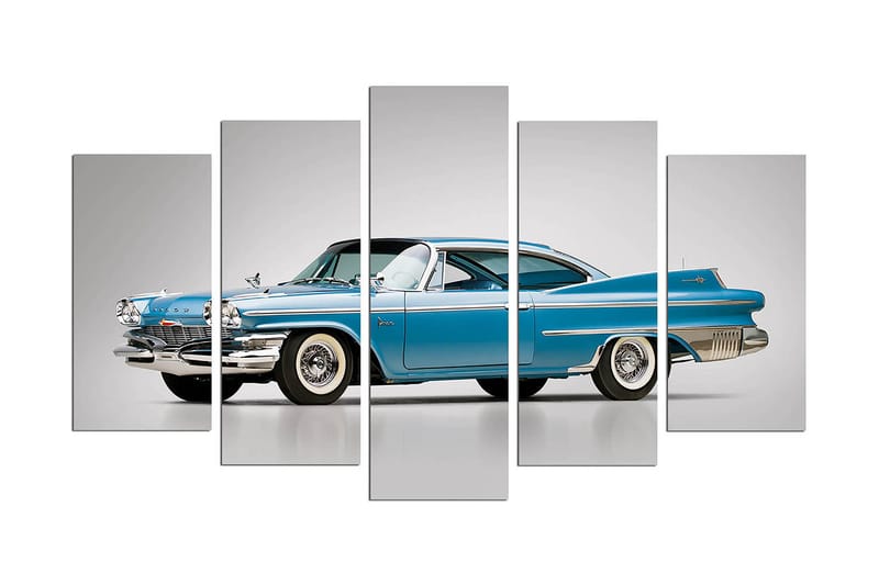 Dekorativ MDF-målning 5-Delar 20x60 cm, Flerfärgad