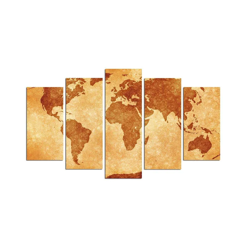 Dekorativ MDF-målning 5-Delar 20x60 cm, Flerfärgad