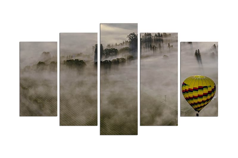 Dekorativ MDF-målning 5-Delar 20x60 cm, Flerfärgad