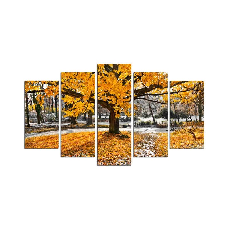 Dekorativ MDF-målning 5-Delar 20x60 cm, Flerfärgad