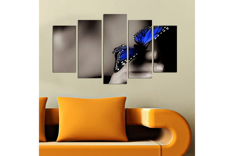 Dekorativ MDF-målning 5-Delar 20x60 cm - Flerfärgad - Inredning - Tavlor & konst - Canvastavlor