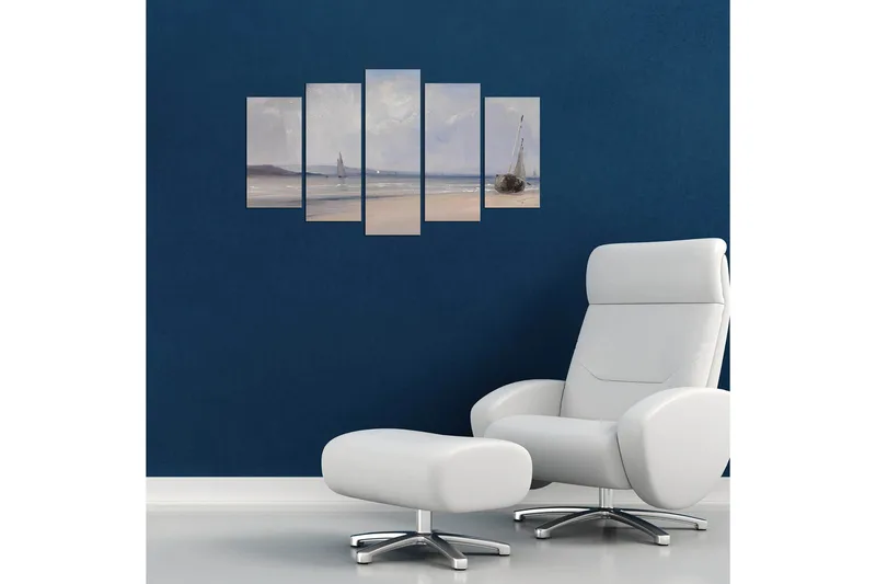 Dekorativ MDF-målning 5-Delar 20x60 cm - Flerfärgad - Inredning - Tavlor & konst - Canvastavlor