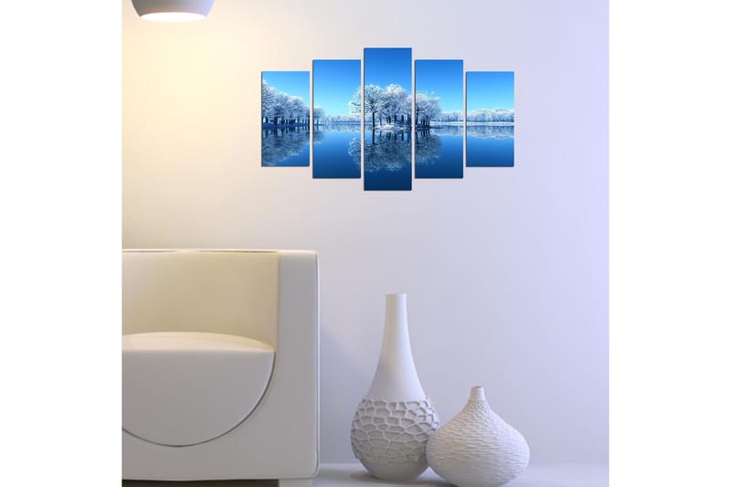 Dekorativ MDF-målning 5-Delar 20x60 cm - Flerfärgad - Inredning - Tavlor & konst - Canvastavlor