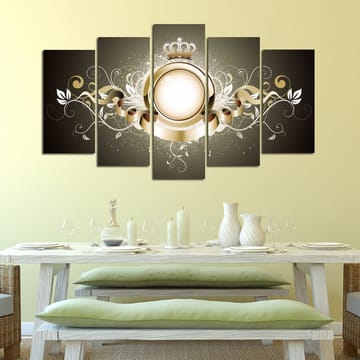 Dekorativ MDF-målning 5-Delar 20x60 cm - Flerfärgad - Inredning - Tavlor & konst - Canvastavlor