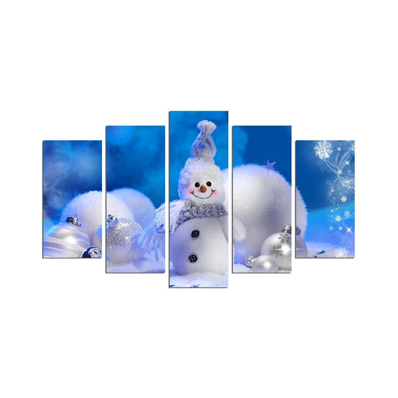 Dekorativ MDF-målning 5-Delar 20x60 cm, Flerfärgad