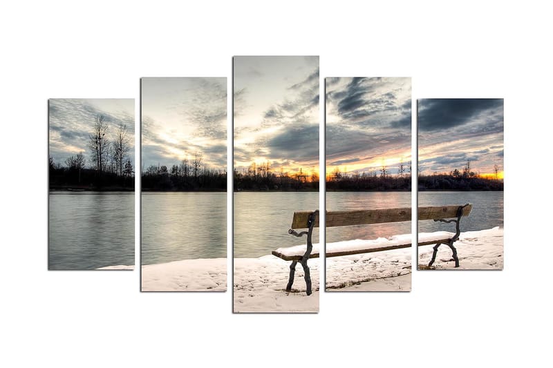 Dekorativ MDF-målning 5-Delar 20x60 cm, Flerfärgad