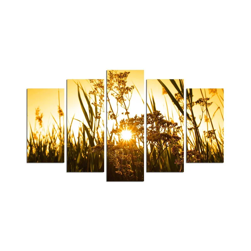 Dekorativ MDF-målning 5-Delar 20x60 cm, Flerfärgad