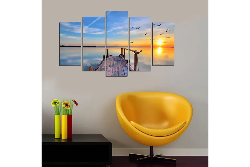 Dekorativ MDF-målning 5 Delar - Flerfärgad - Inredning - Tavlor & konst - Canvastavlor
