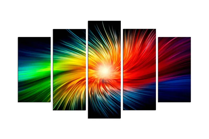 Dekorativ MDF-målning 5 Delar - Flerfärgad - Inredning - Tavlor & konst - Canvastavlor