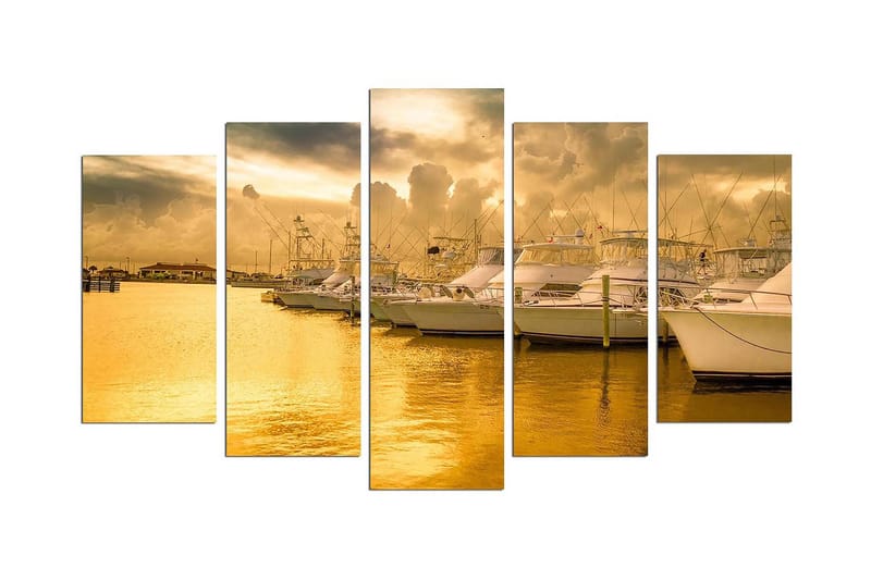 Dekorativ MDF-målning 5 Delar - Flerfärgad - Inredning - Tavlor & konst - Canvastavlor