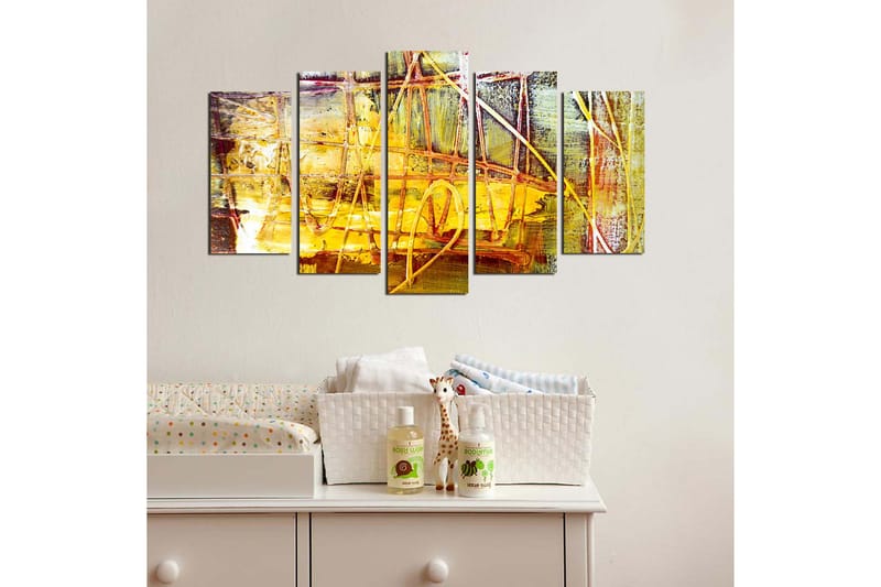 Dekorativ MDF-målning 5 Delar - Flerfärgad - Inredning - Tavlor & konst - Canvastavlor