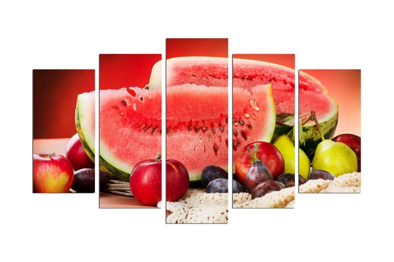 Dekorativ MDF-målning 5 Delar, Flerfärgad