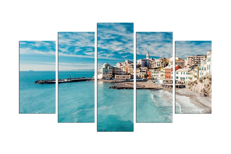 Dekorativ MDF-målning 5 Delar, Flerfärgad