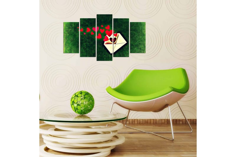 Dekorativ MDF-målning 5 Delar - Flerfärgad - Inredning - Tavlor & konst - Canvastavlor