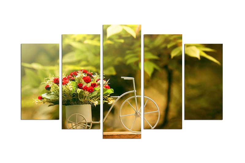 Dekorativ MDF-målning 5 Delar, Flerfärgad