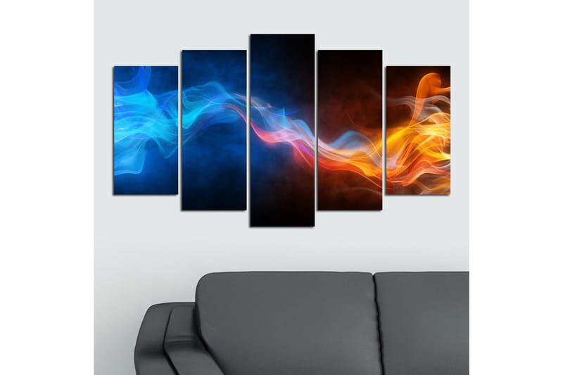 Dekorativ MDF-målning 5 Delar - Flerfärgad - Inredning - Tavlor & konst - Canvastavlor