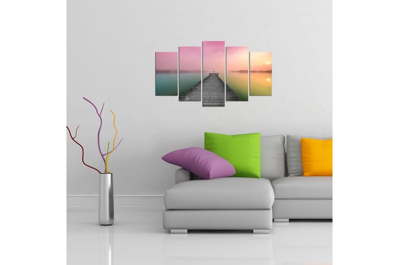 Dekorativ MDF-målning 5 Delar - Flerfärgad - Inredning - Tavlor & konst - Canvastavlor