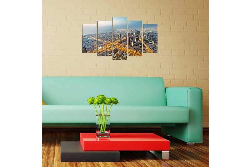 Dekorativ MDF-målning 5 Delar - Flerfärgad - Inredning - Tavlor & konst - Canvastavlor