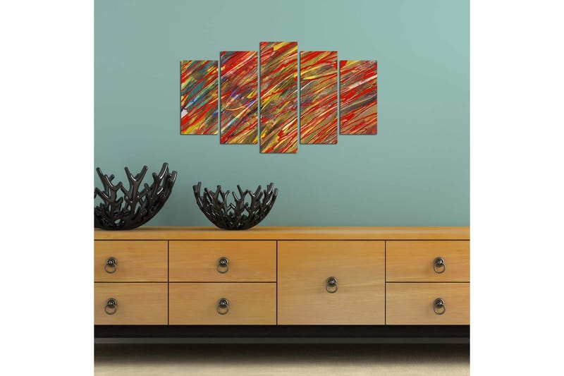 Dekorativ MDF-målning 5 Delar - Flerfärgad - Inredning - Tavlor & konst - Canvastavlor