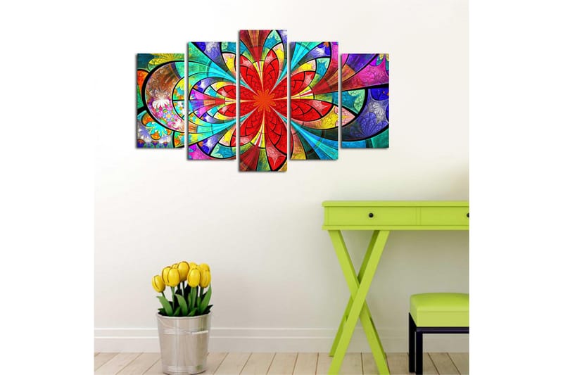 Dekorativ MDF-målning 5 Delar - Flerfärgad - Inredning - Tavlor & konst - Canvastavlor