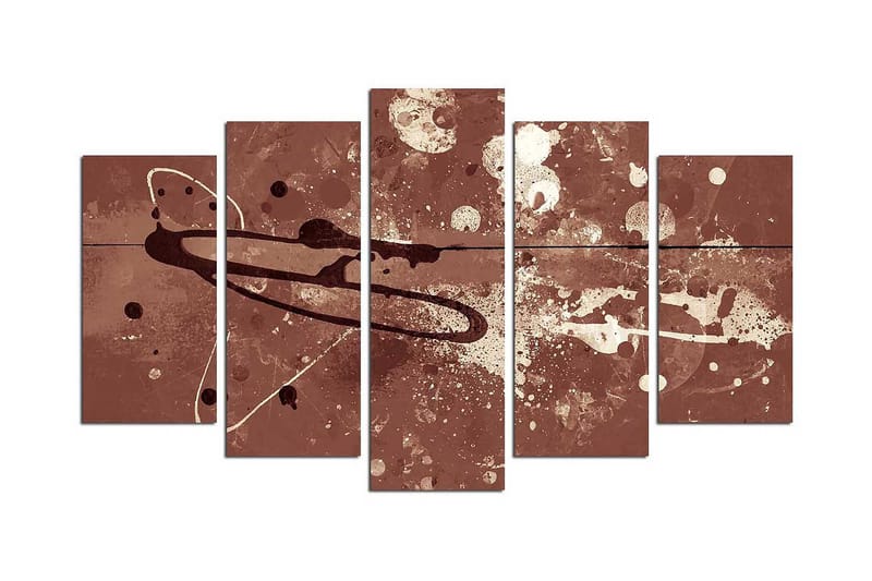 Dekorativ MDF-målning 5 Delar, Flerfärgad