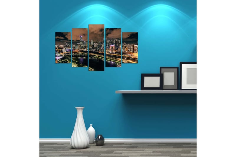 Dekorativ MDF-målning 5 Delar - Flerfärgad - Inredning - Tavlor & konst - Canvastavlor