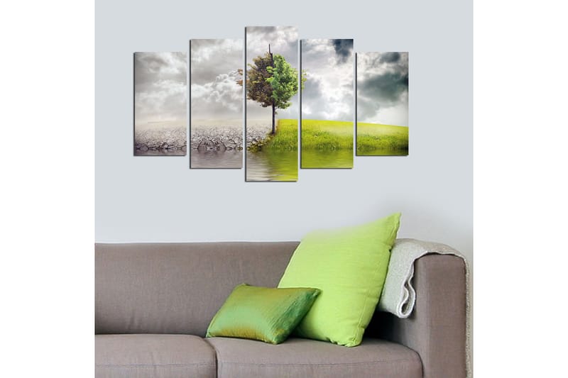 Dekorativ MDF-målning 5 Delar - Flerfärgad - Inredning - Tavlor & konst - Canvastavlor