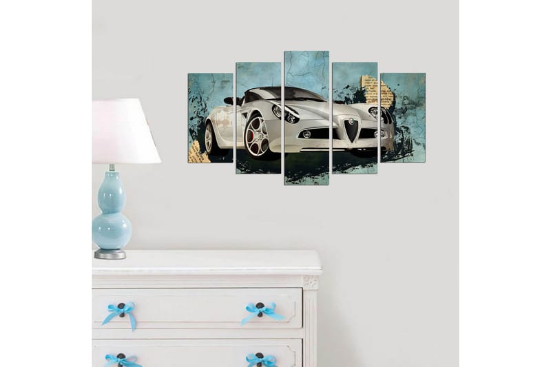 Dekorativ MDF-målning 5 Delar - Flerfärgad - Inredning - Tavlor & konst - Canvastavlor