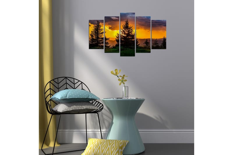 Dekorativ MDF-målning 5 Delar - Flerfärgad - Inredning - Tavlor & konst - Canvastavlor