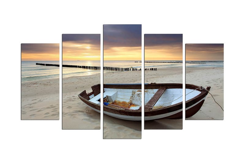 Dekorativ MDF-målning 5 Delar, Flerfärgad