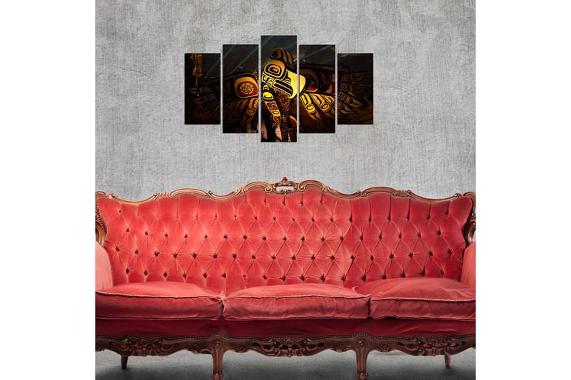 Dekorativ MDF-målning 5 Delar - Flerfärgad - Inredning - Tavlor & konst - Canvastavlor