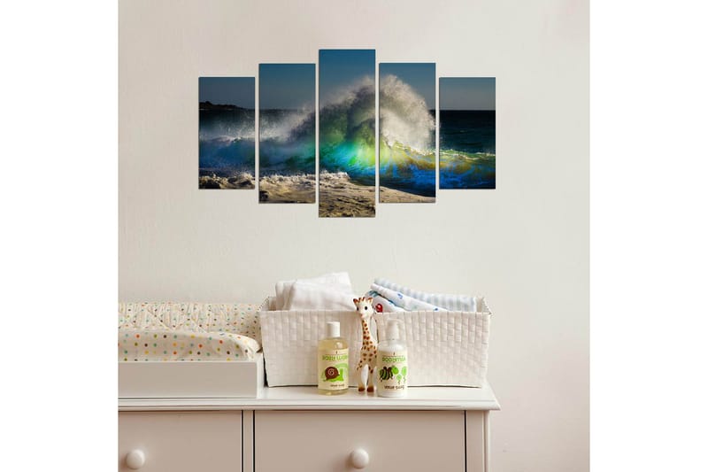 Dekorativ MDF-målning 5 Delar - Flerfärgad - Inredning - Tavlor & konst - Canvastavlor