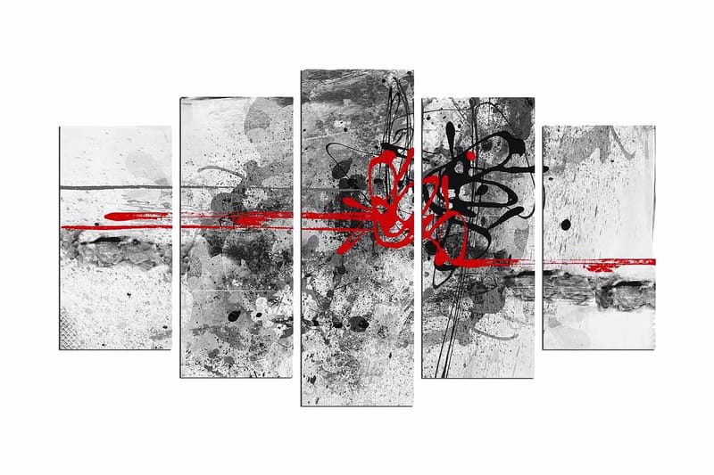 Dekorativ MDF-målning 5 Delar, Flerfärgad