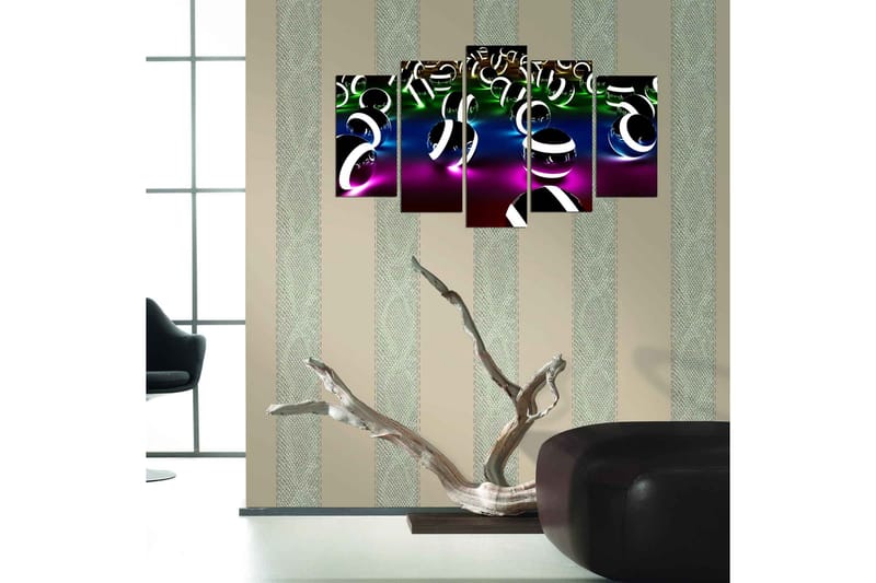 Dekorativ MDF-målning 5 Delar - Flerfärgad - Inredning - Tavlor & konst - Canvastavlor