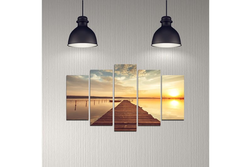 Dekorativ MDF-målning 5 Delar - Flerfärgad - Inredning - Tavlor & konst - Canvastavlor