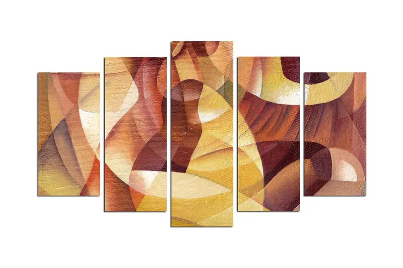 Dekorativ MDF-målning 5 Delar - Flerfärgad - Inredning - Tavlor & konst - Canvastavlor
