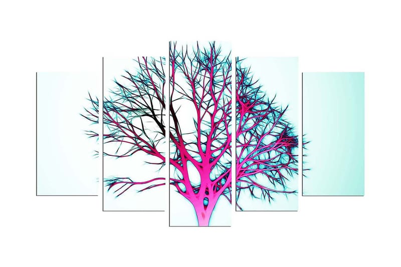 Dekorativ MDF-målning 5 Delar - Flerfärgad - Inredning - Tavlor & konst - Canvastavlor